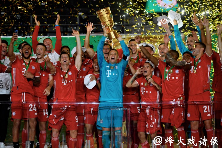 德国杯-莱万梅开二度 拜仁4-2勒沃库森夺双冠王