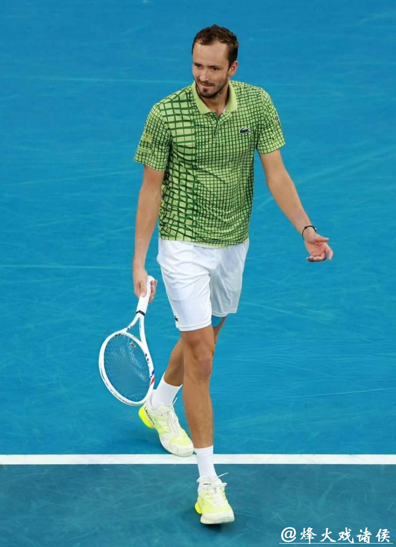 澳网-勒纳·钱3-0横扫梅德韦杰夫生涯首进大满贯8强